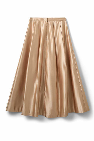 EMMYSW SATIN MAXI SKIRT 7070 Ljusbeige - S261411 Thumbnail