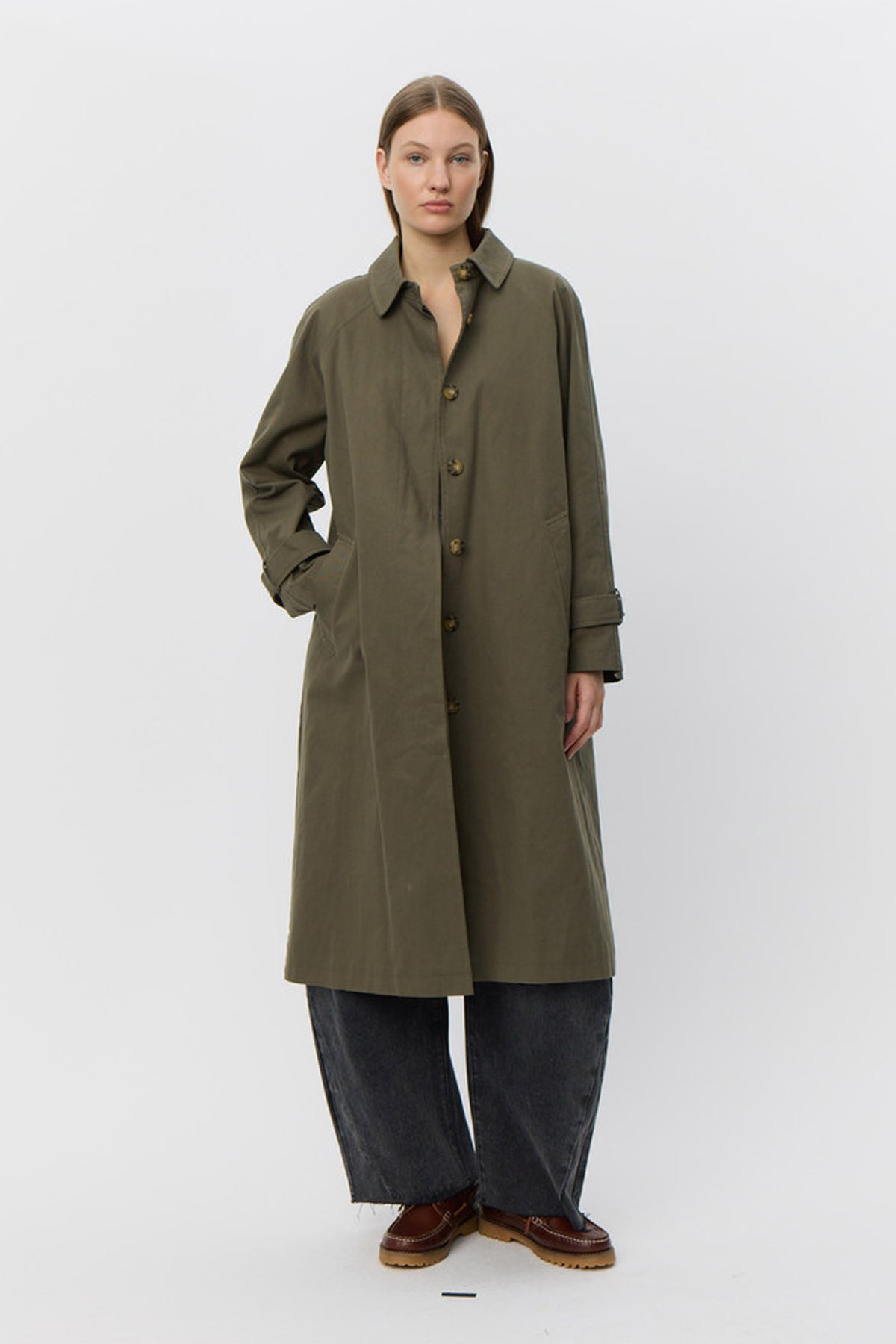ENISESW COAT 3039 Armégrön - SNOS688