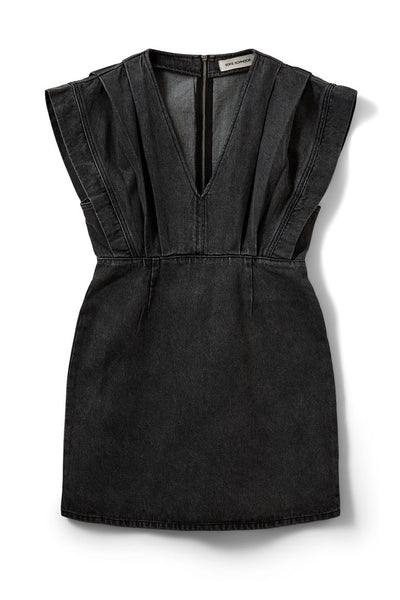 ENYASW MIDI DENIM DRESS 1024 Svart tvättad denim - S262280 Thumbnail