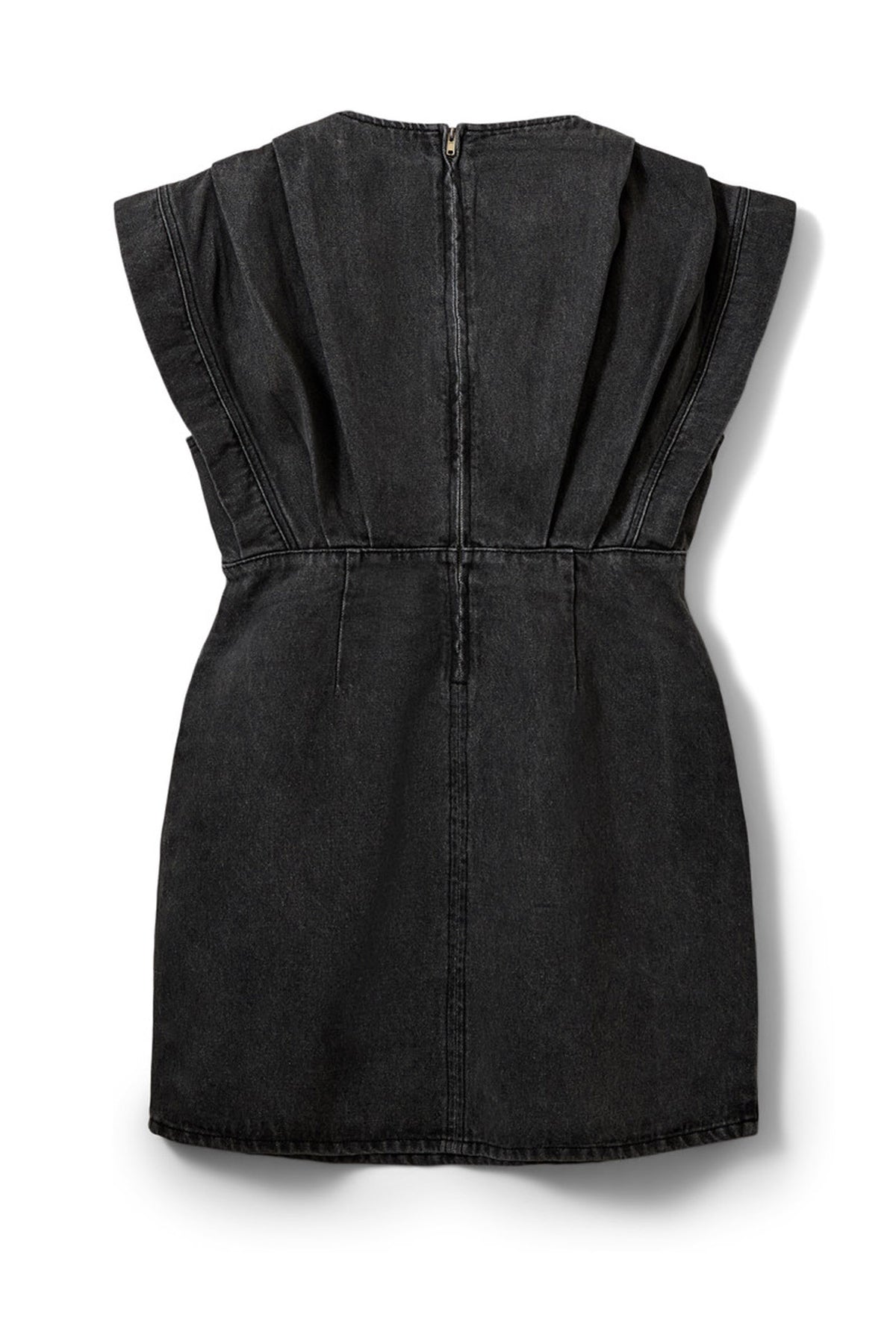 ENYASW MIDI DENIM DRESS 1024 Svart tvättad denim - S262280
