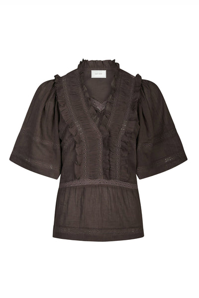 EVIENNE S VOILE 161856 BLUSAR Mörkbrun - EVIENNE S VOILE 161856 Thumbnail