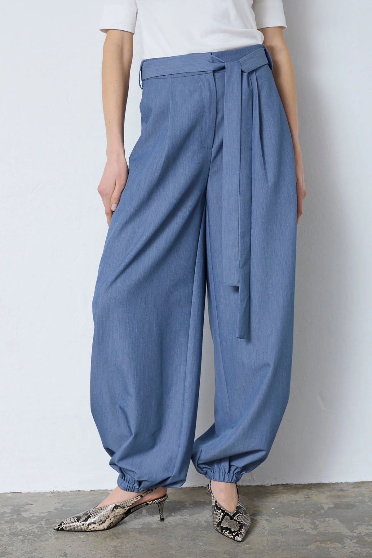 EllyCC Balloon Pant 586-Dusty Blue - 41208
