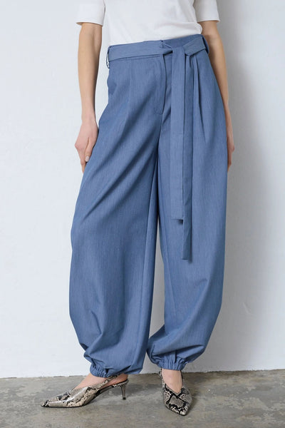 EllyCC Balloon Pant 586-Dusty Blue - 41208 Thumbnail