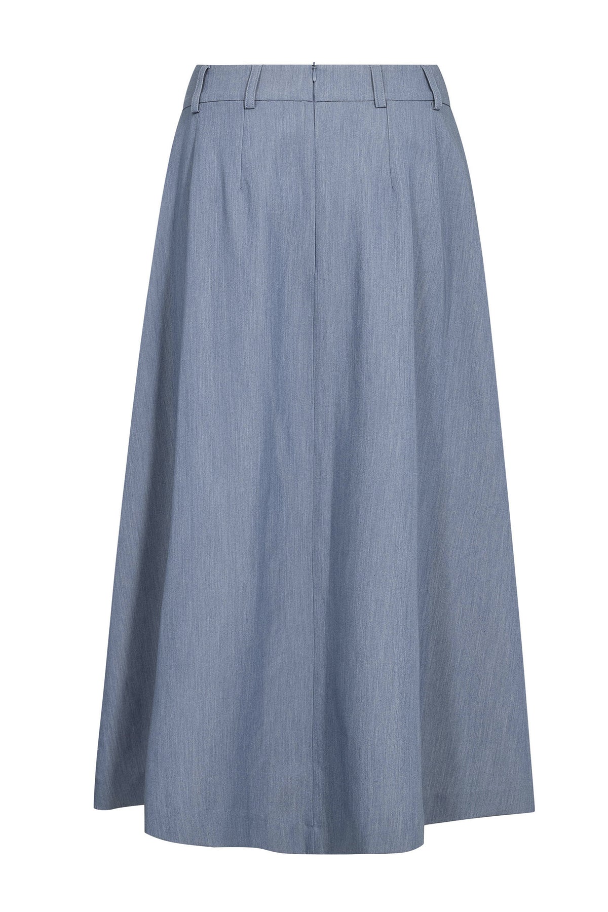 EllyCC Pleated Skirt 586-Dusty Blue - 44043