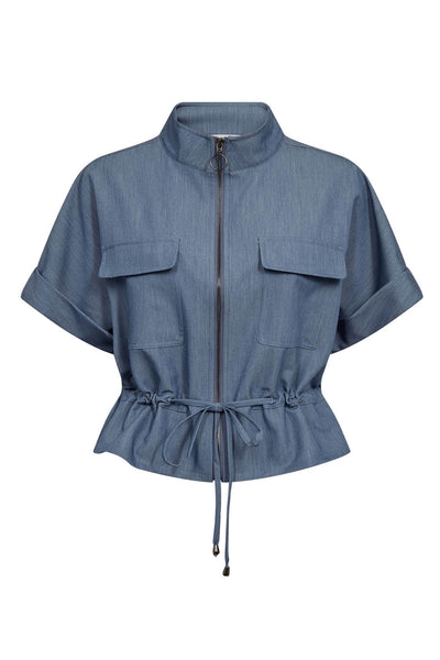 EllyCC Vest 586-Dusty Blue - 40061 Thumbnail