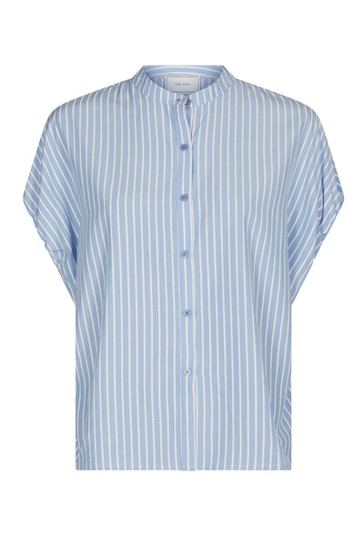 Englana Stripe Blouse Ljusblå - 166460 Thumbnail