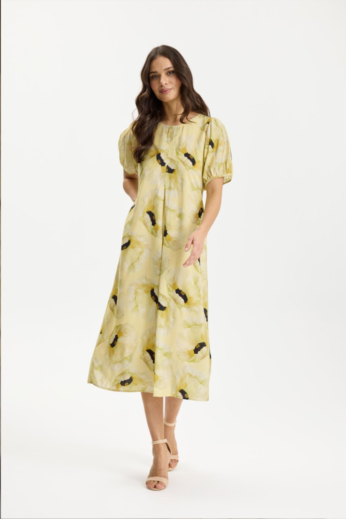 Enola klänning Butter yellow - 17055
