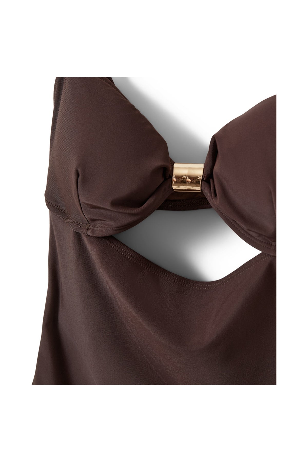GALIASW BADDRÄKT MED GULD-B 7162 Intense Brown - S262390