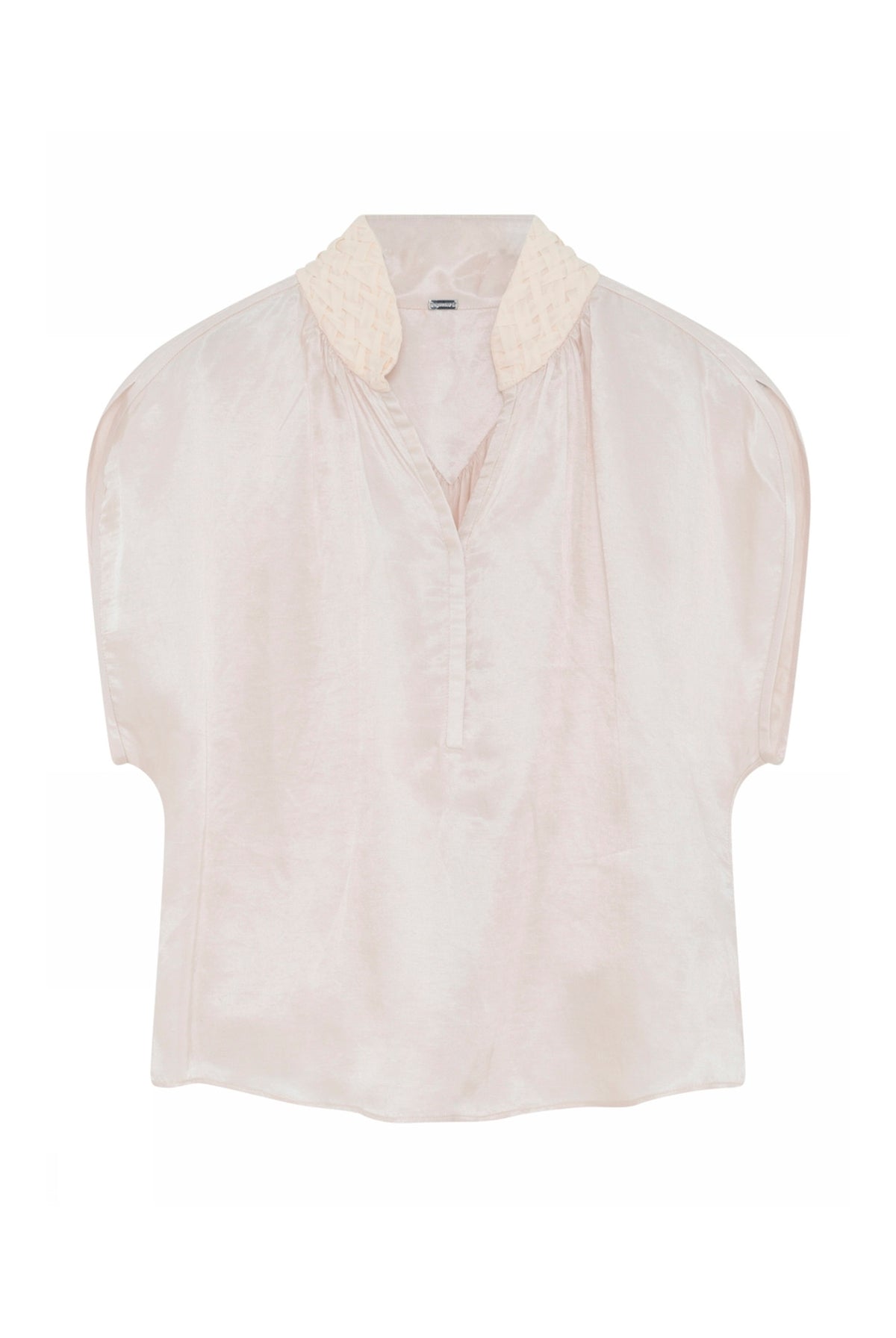 Erika, broderi top 1010-Off White - 62610/7643