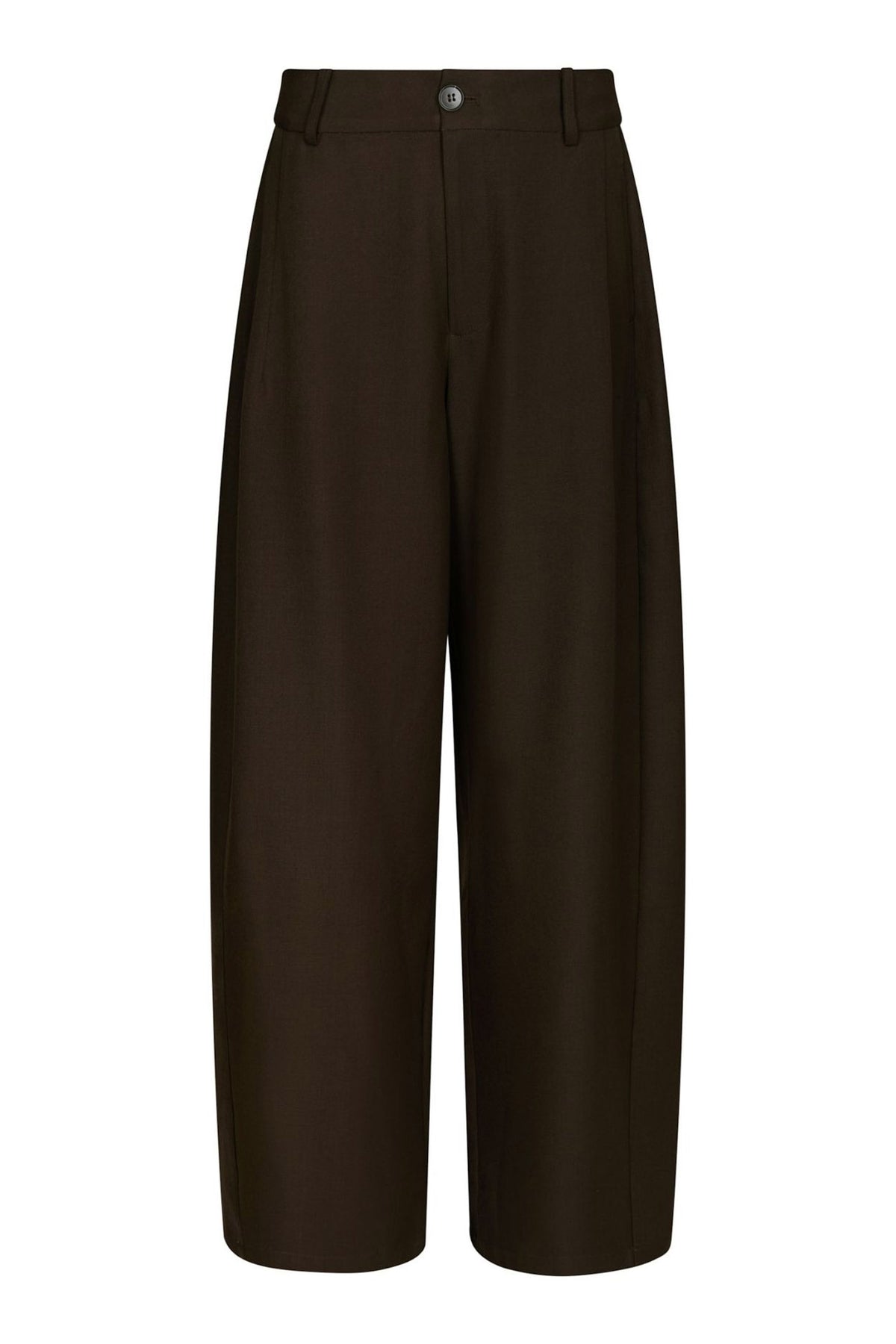 Essiall Structure Pants Mörkbrun - 168522