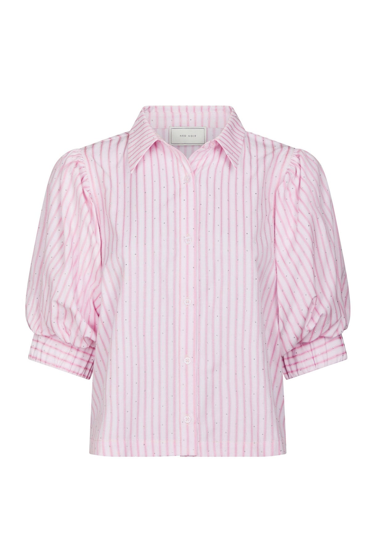 Etta Soft Stripe Stone Shirt LJUSROSA - 166416