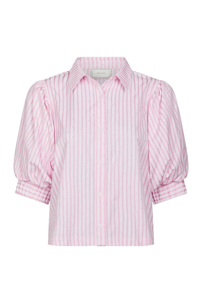 Etta Soft Stripe Stone Shirt LJUSROSA - 166416 Thumbnail