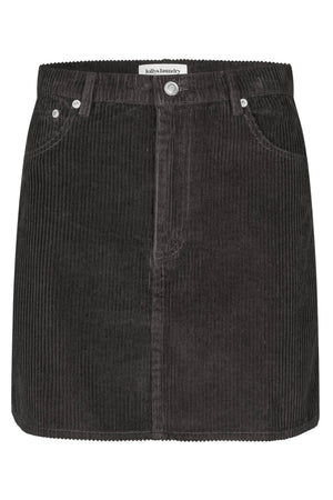 EvasLL kort kjol 87 mörk mocka - 25445-2046