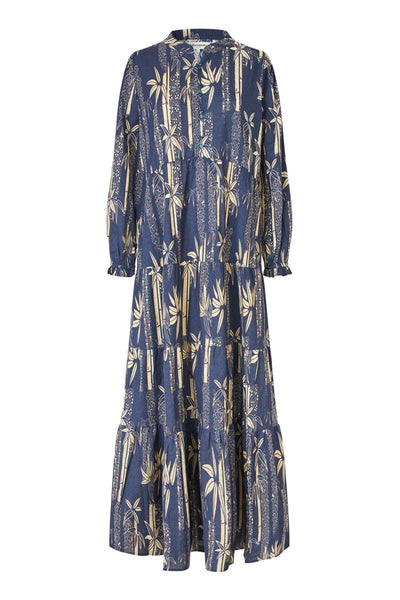 EvelynLL Maxi Dress LS 23 Mörkblå - 25440-3010 Thumbnail