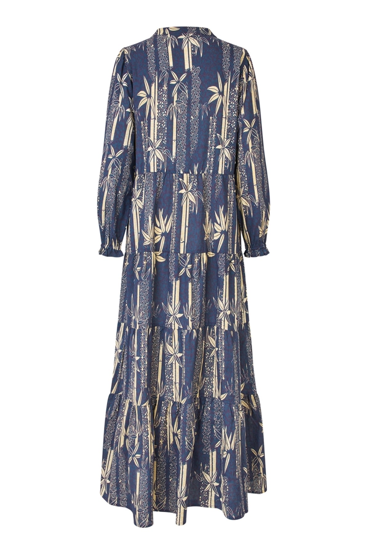 EvelynLL Maxi Dress LS 23 Mörkblå - 25440-3010