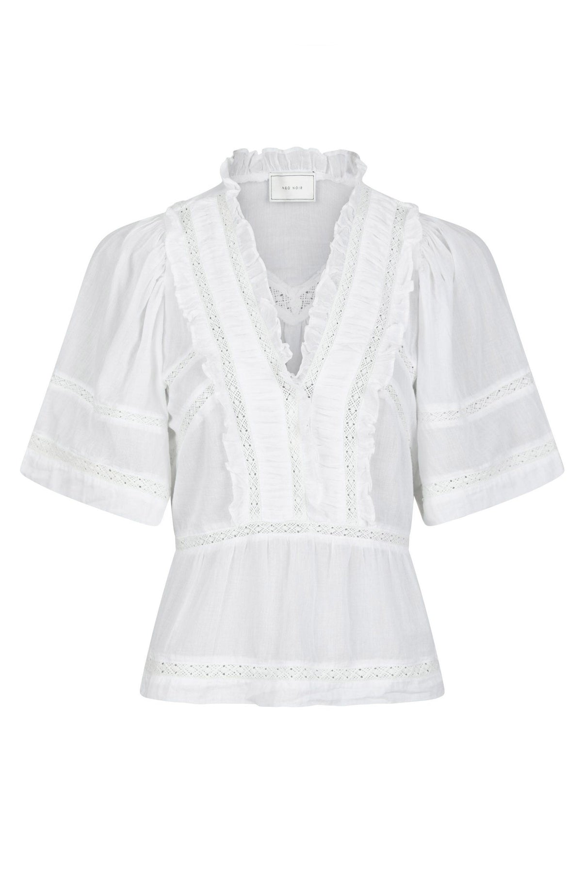 Evienne S Voile Top Vit - 161856