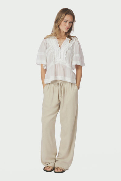 Evienne S Voile Top Vit - 161856 Thumbnail
