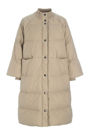 Dunparkas med knappar STONE - 257-2092-5437