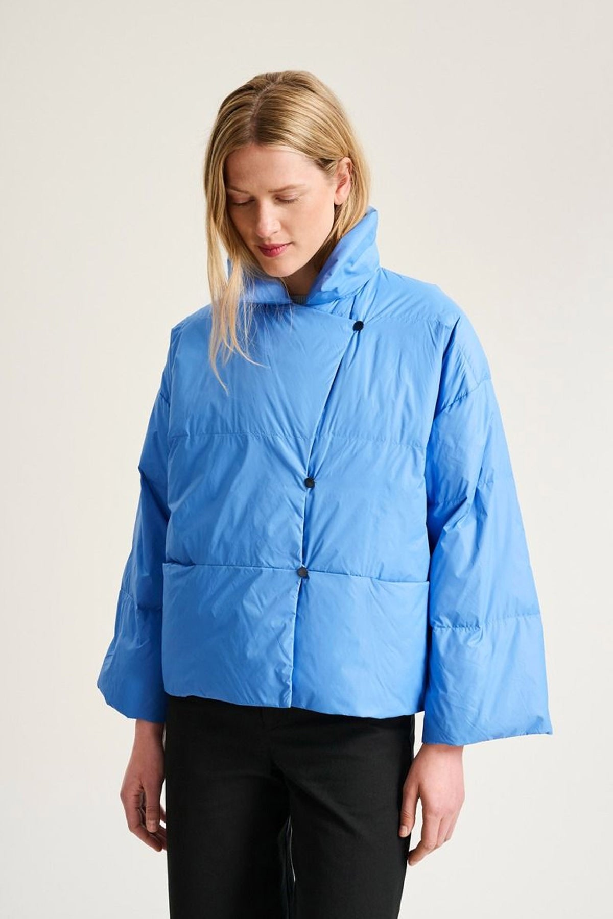 Dun- och fjäderjacka med slag Lake Blue - 266-2092-5969
