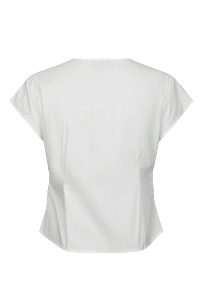 Fidi Poplin Top Vit - 168088 Thumbnail