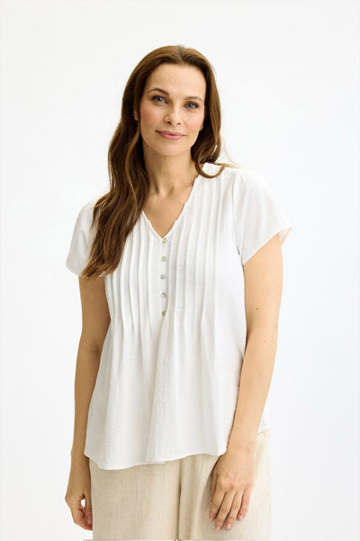 Filippa blus Vit - 17069 Thumbnail