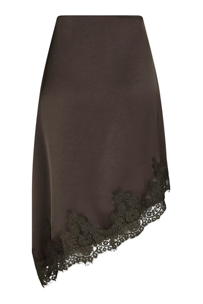 Fiora Lace Skirt Mörkbrun - 167417 Thumbnail