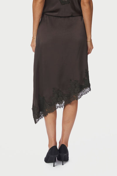 Fiora Lace Skirt Mörkbrun - 167417 Thumbnail