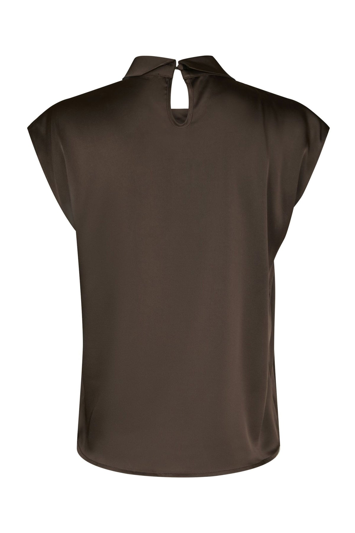 Fleur Drapy Satin Mörkbrun - 160990