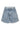 Flip Waist Shorts Bleached Denim - HL10613