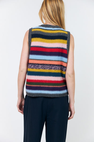 Caitll Knit Vest Sl MULTI - 26434-5022 Thumbnail