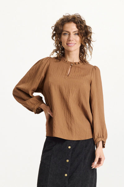 Franny blus Brun - 16759 Thumbnail