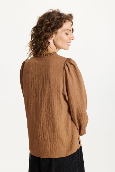 Franny blus Brun - 16759 Thumbnail