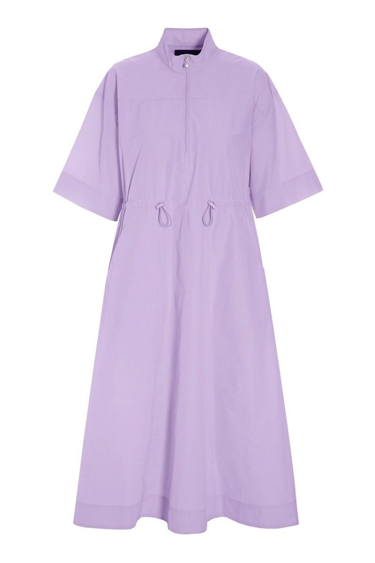 Fyllig klänning med dragkedja SOFT LAVENDER - 262-2380-5677