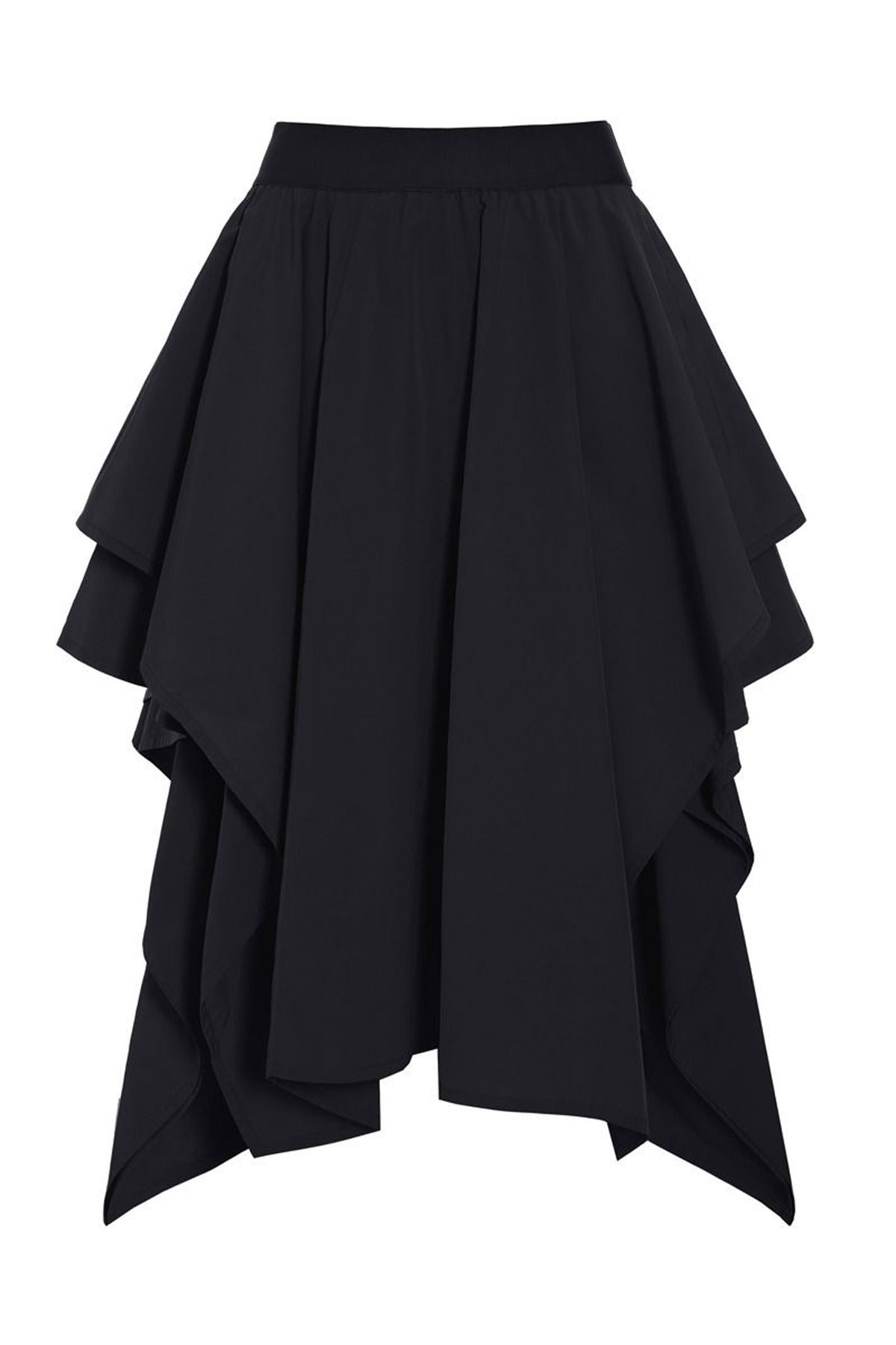 Fyllig kjol med resår Black - 262-2380-5678