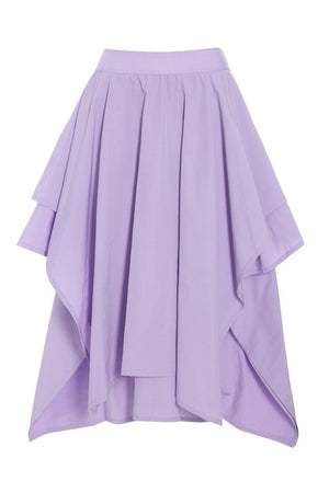 Fyllig kjol med resår SOFT LAVENDER - 262-2380-5678