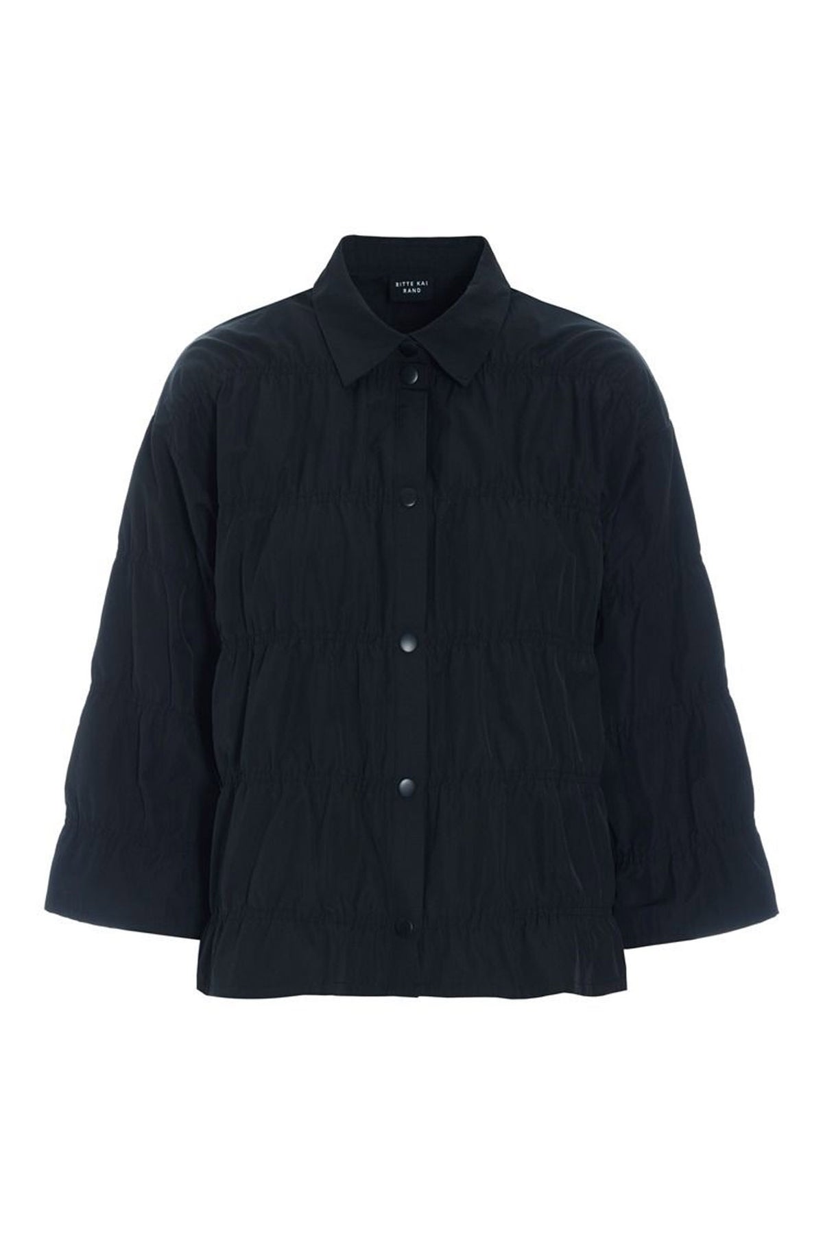 Fukkura poplinjacka med resår Black - 259-2380-5498