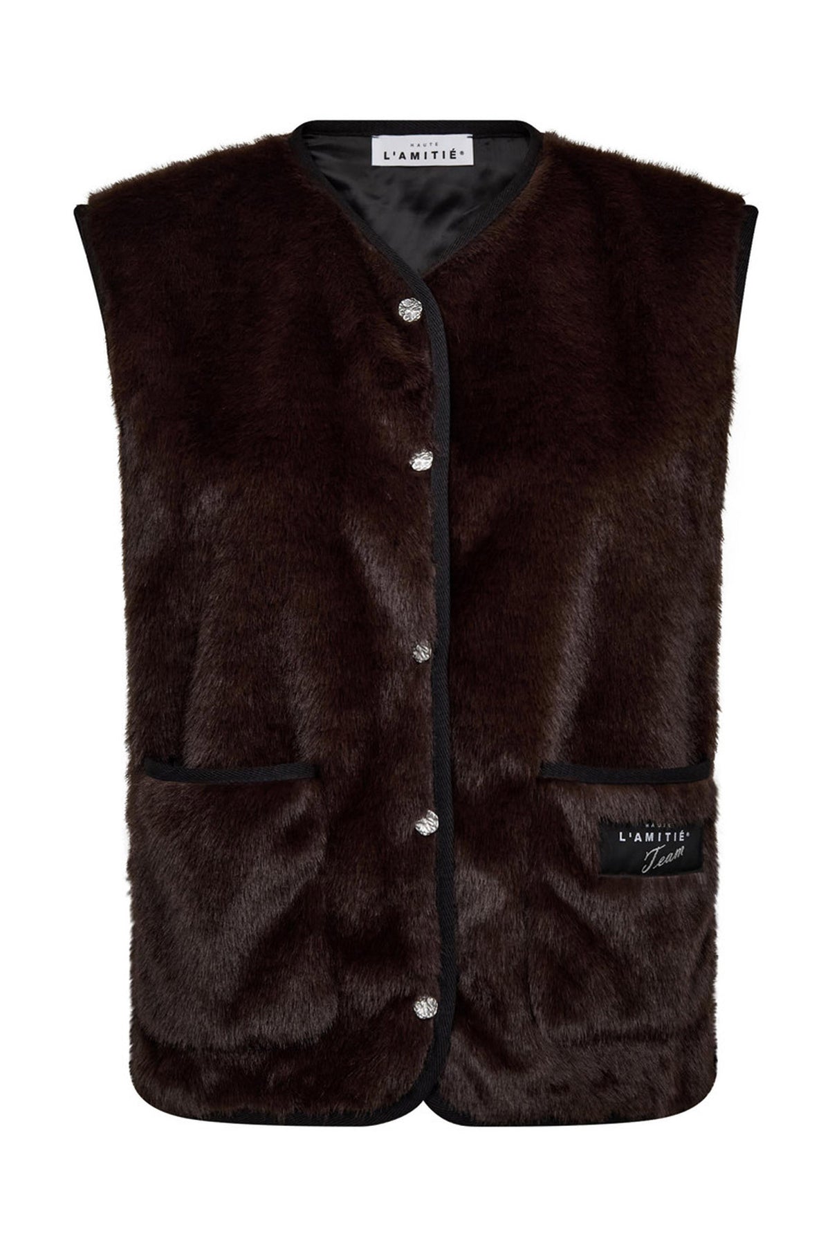 Pälsväst Mocca - HL10254