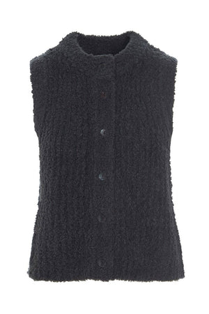 Fuwatto ärmlös blus Pirate Black - 257-1069-5462