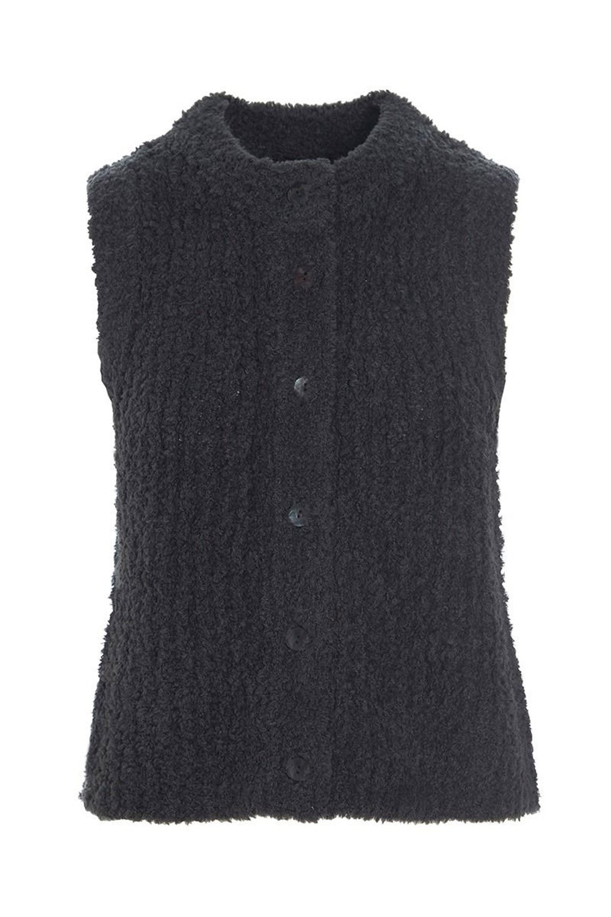 Fuwatto ärmlös blus Pirate Black - 257-1069-5462