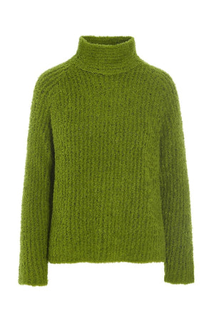 Fuwatto raglanblus GINKO GREEN - 257-1069-5466