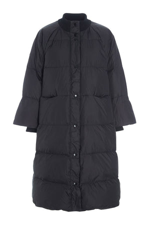 Dunparkas med knappar Svart - 257-2092-5437