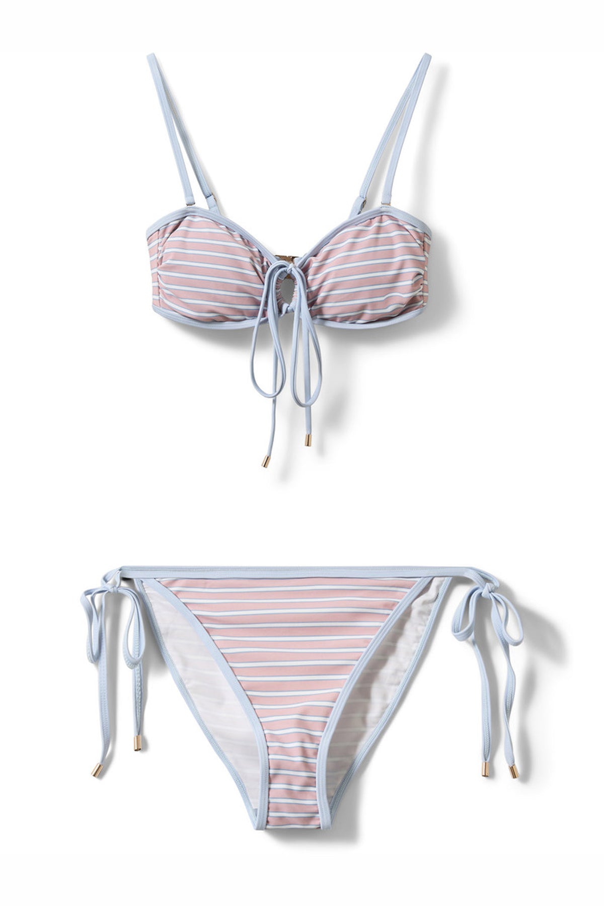 GABBYSW OPEN BANDEAU BIKINI 4104 Roserandig - S261535