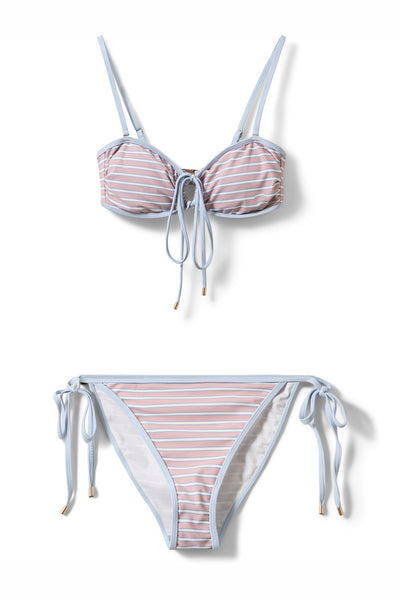 GABBYSW OPEN BANDEAU BIKINI 4104 Roserandig - S261535 Thumbnail