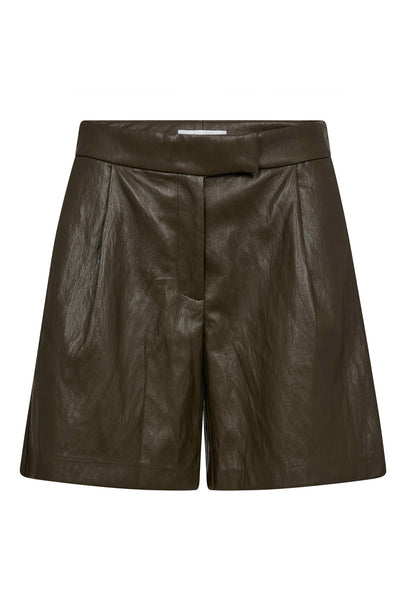 GittCC Pleat Shorts 7555-Army - 41070 Thumbnail
