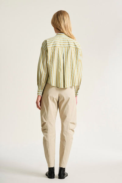 Golden stripes skjorta med veck AQUA GOLDEN STRIPES - 266-2487-5328 Thumbnail