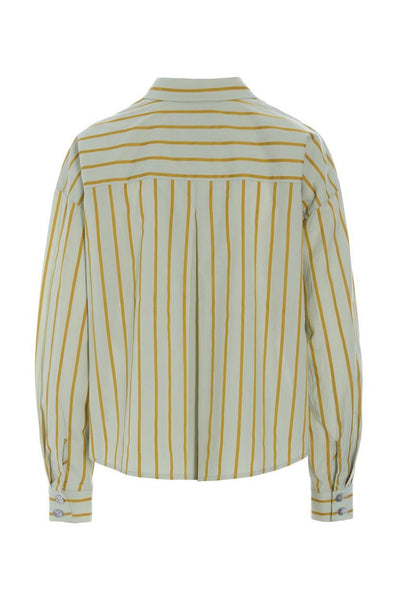 Golden stripes skjorta med veck AQUA GOLDEN STRIPES - 266-2487-5328 Thumbnail