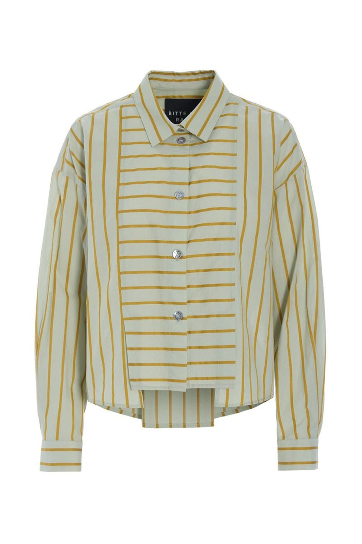 Golden stripes skjorta med veck AQUA GOLDEN STRIPES - 266-2487-5328