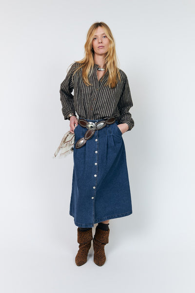 Nickyll Shirt Ls Dark Mokka - 26497-1070 Thumbnail