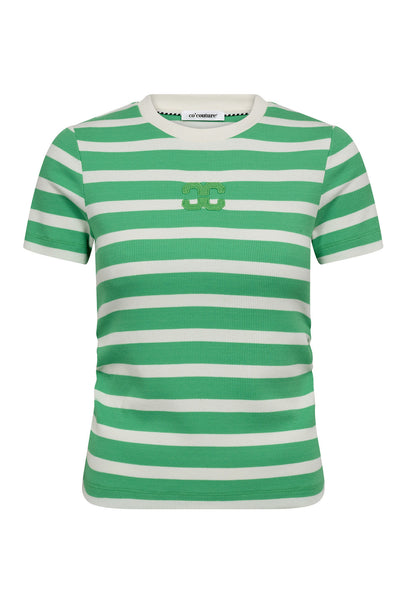 GrannyCC Gathering Stripe Tee 1134-O/W Grön - 43015 Thumbnail