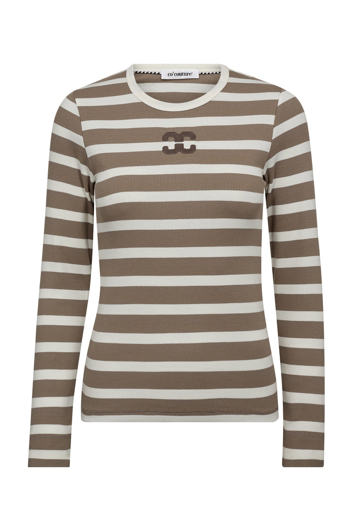 GrannyCC Rib Emb LS Blouse 11154-OW/Valnöt - 43007